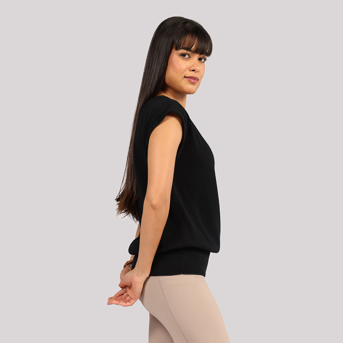 Move All Day Cap Sleeves Top