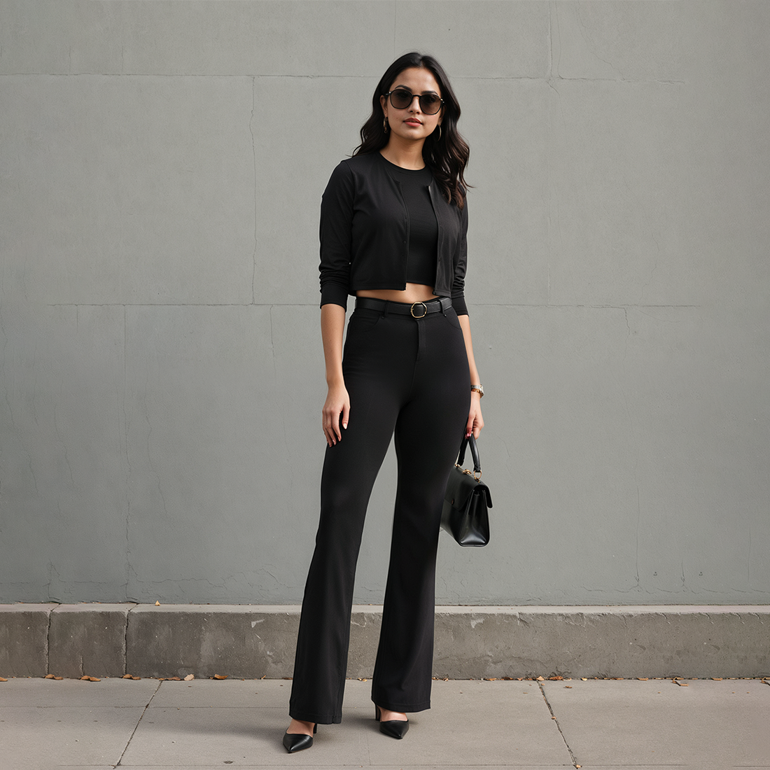 AM:PM Air Flare Trousers - Cotton Tall