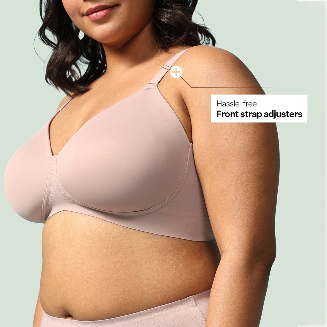 FreeDame Tri-Zone Wire-Free T-Shirt Bra - BlissClub