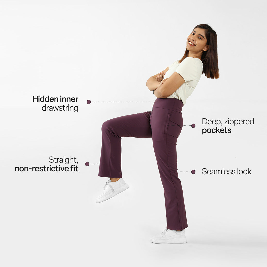 On-The-Go Straight Pants - Classic