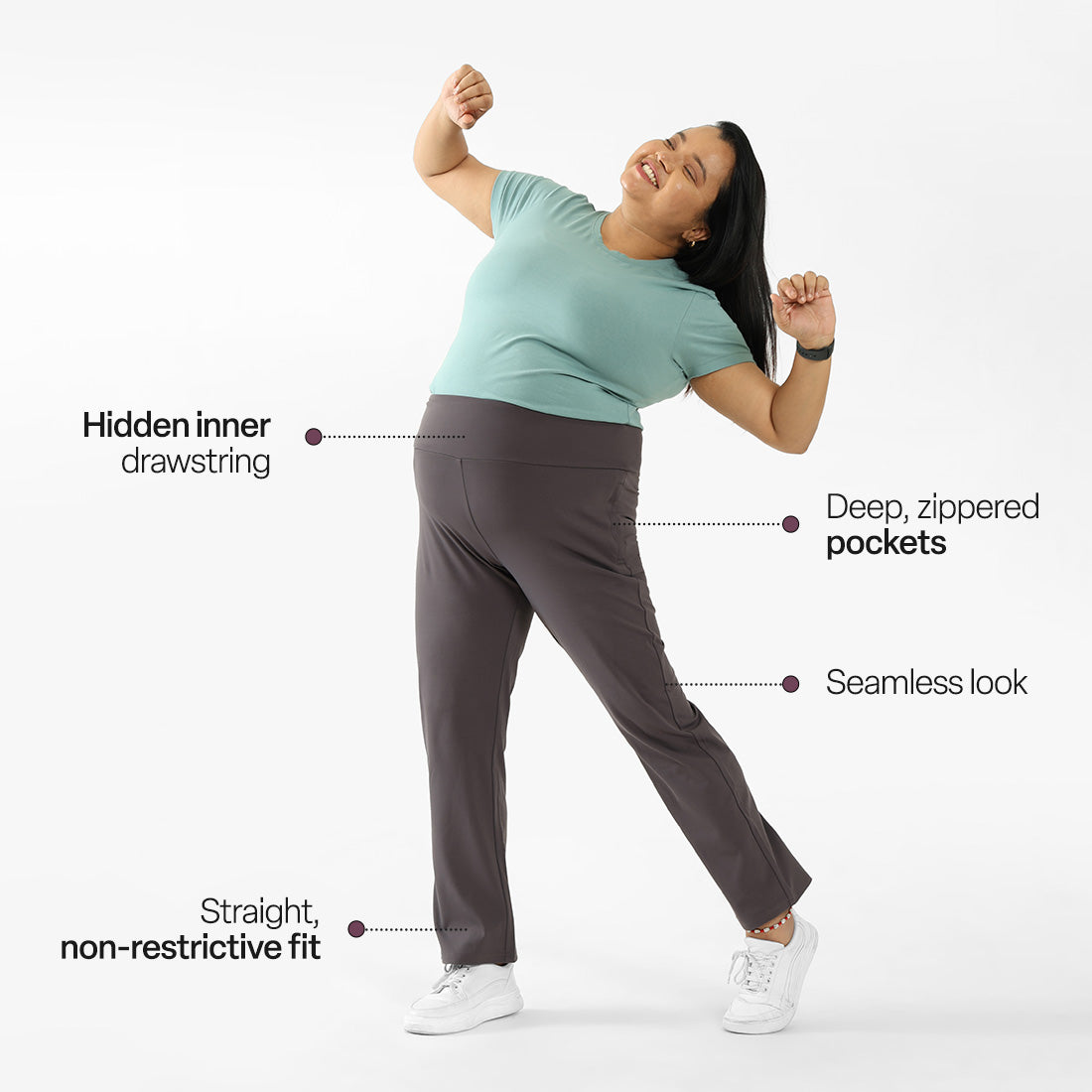 On-The-Go Straight Pants - Classic