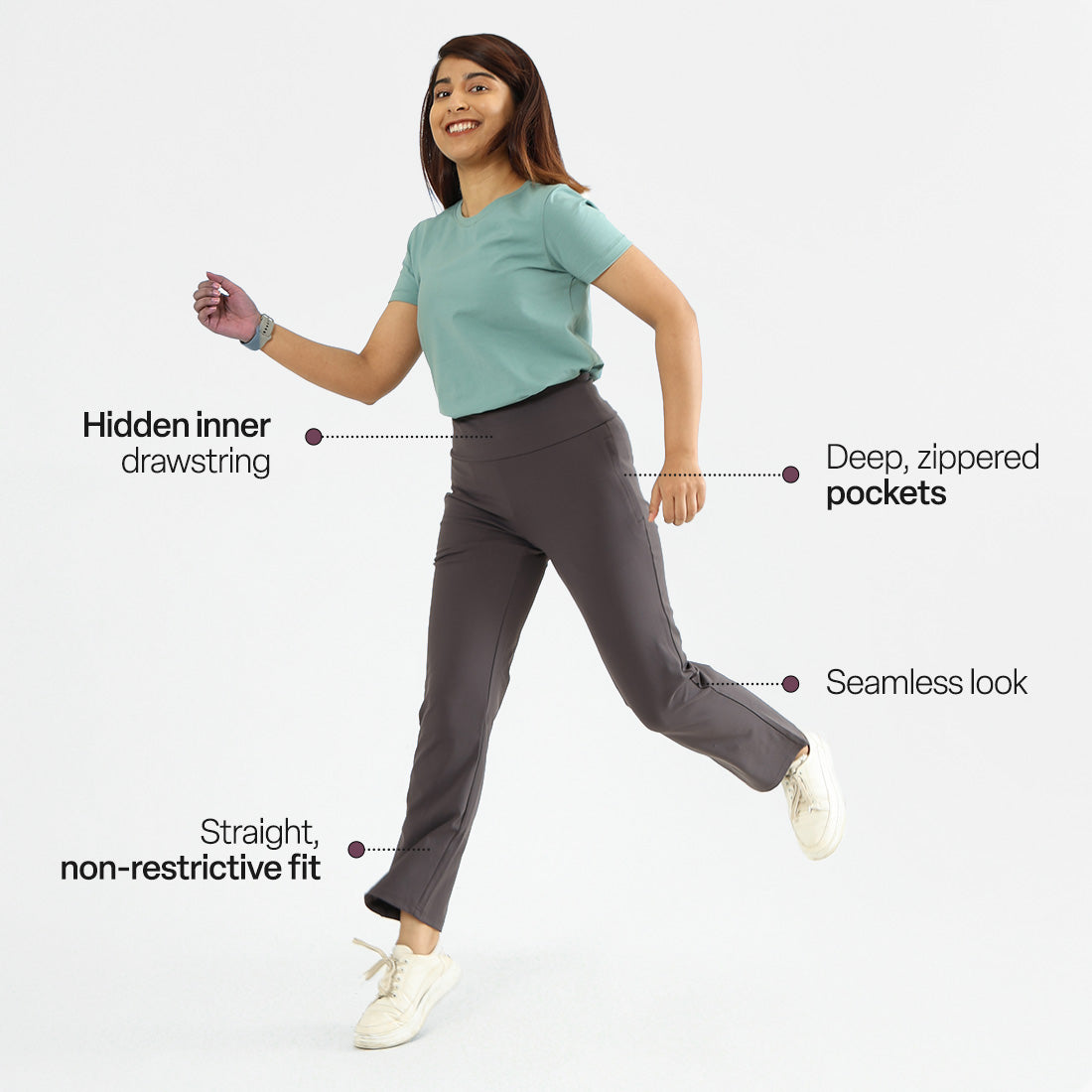 On-The-Go Straight Pants - Classic