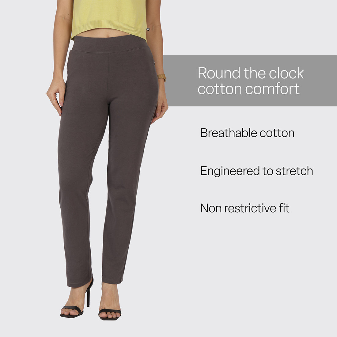 AM:PM Cotton Straight Pants Tall