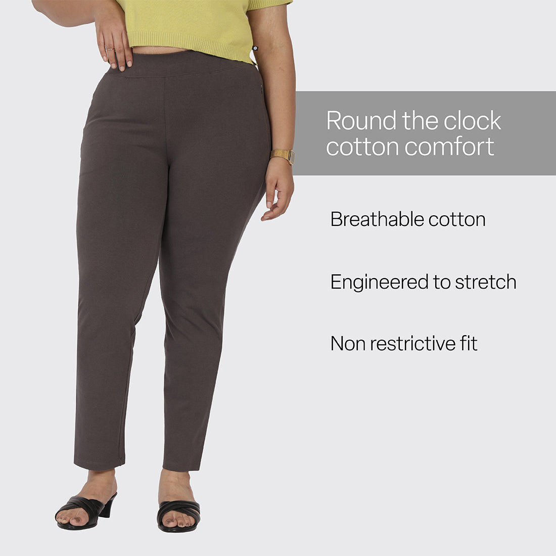 AM:PM Cotton Straight Pants Tall