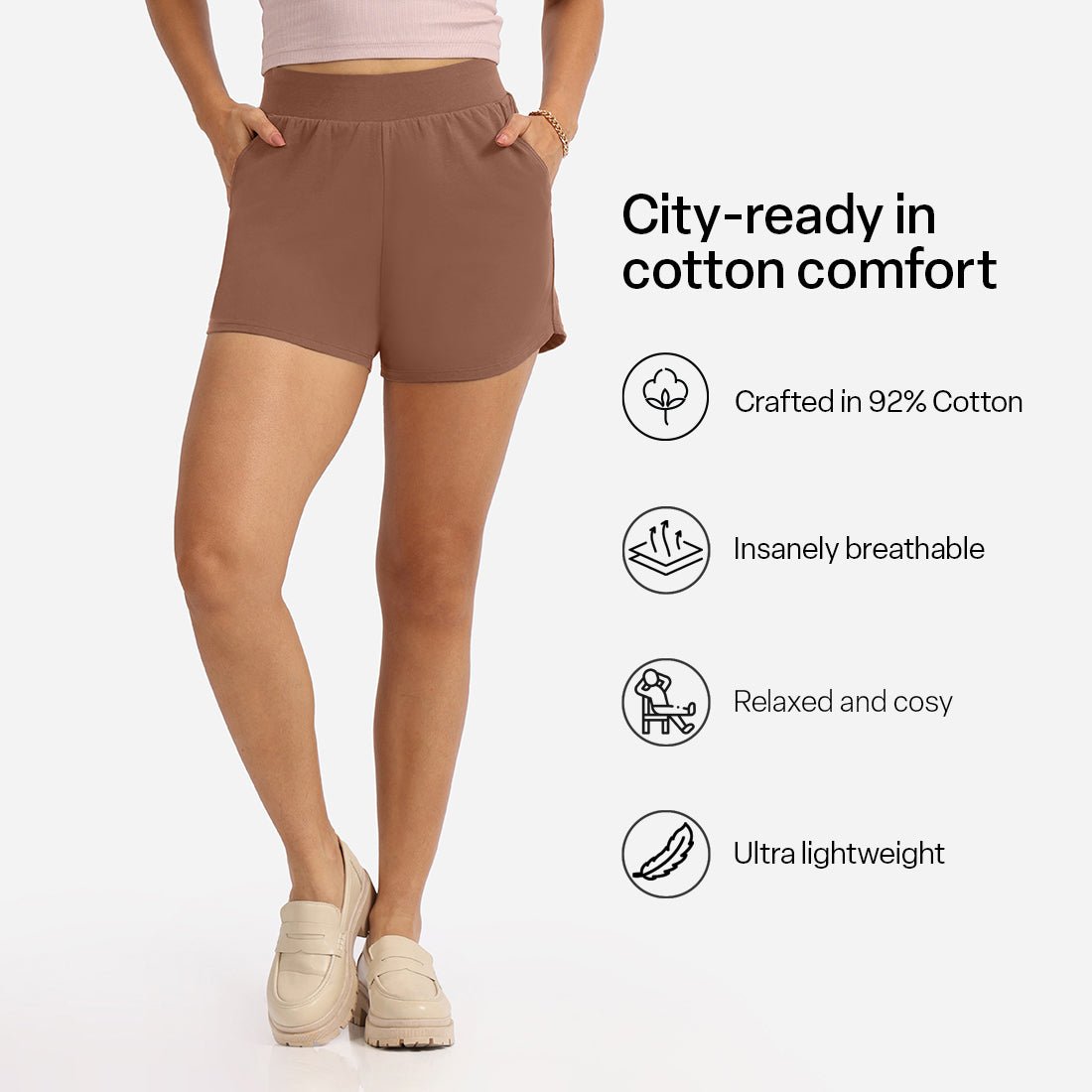 Groove-in Cotton Shorts - BlissClub