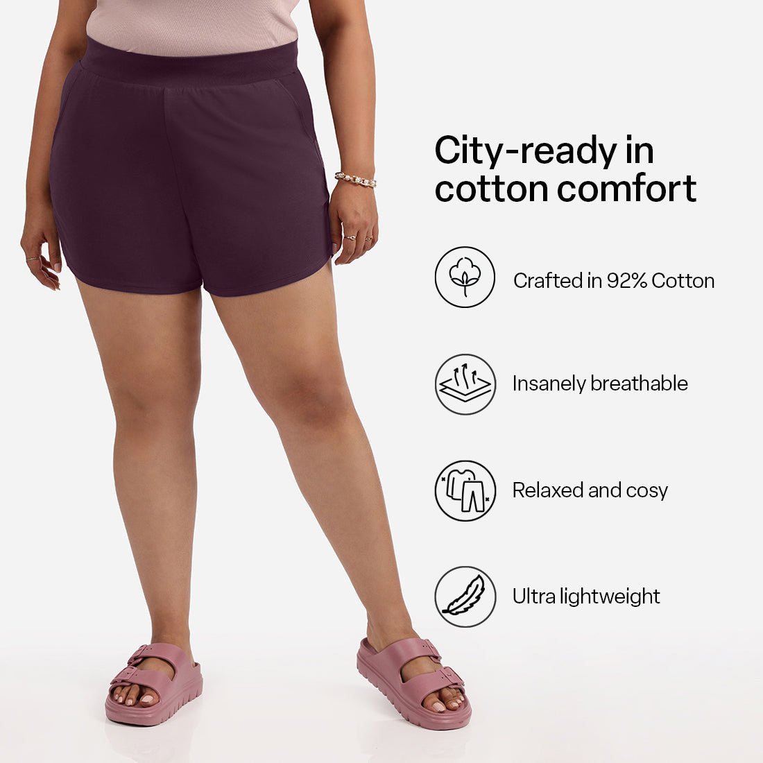 Groove-in Cotton Shorts - BlissClub
