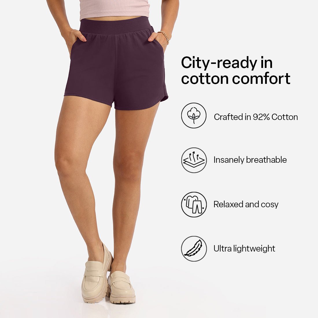 Groove-in Cotton Shorts - BlissClub