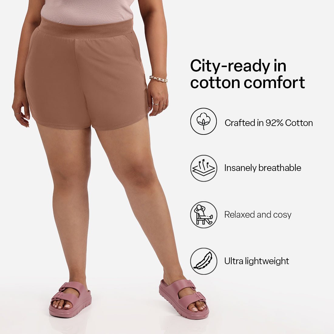 Groove-in Cotton Shorts - BlissClub