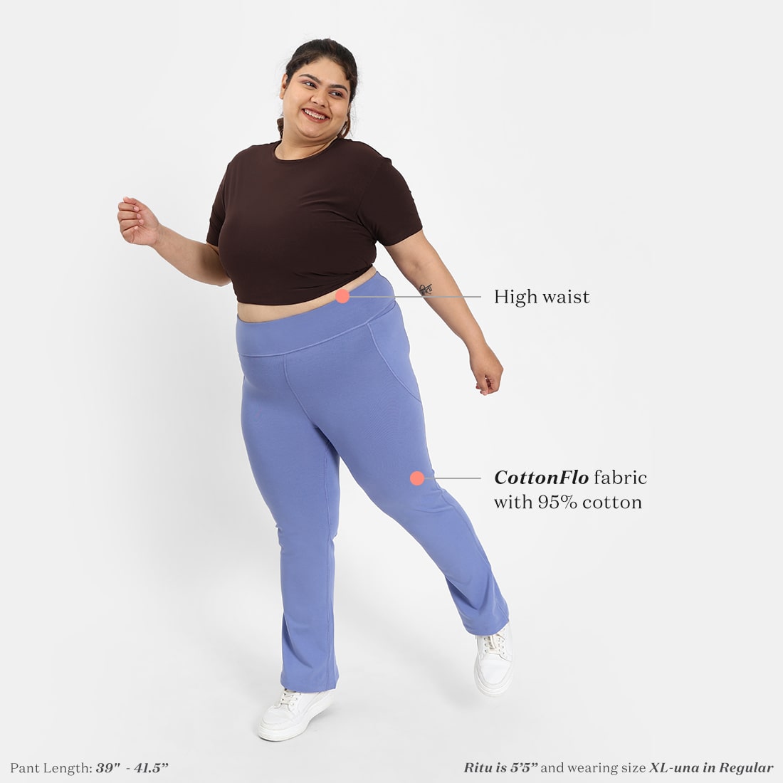 Groove-In Cotton Flare Pants Tall