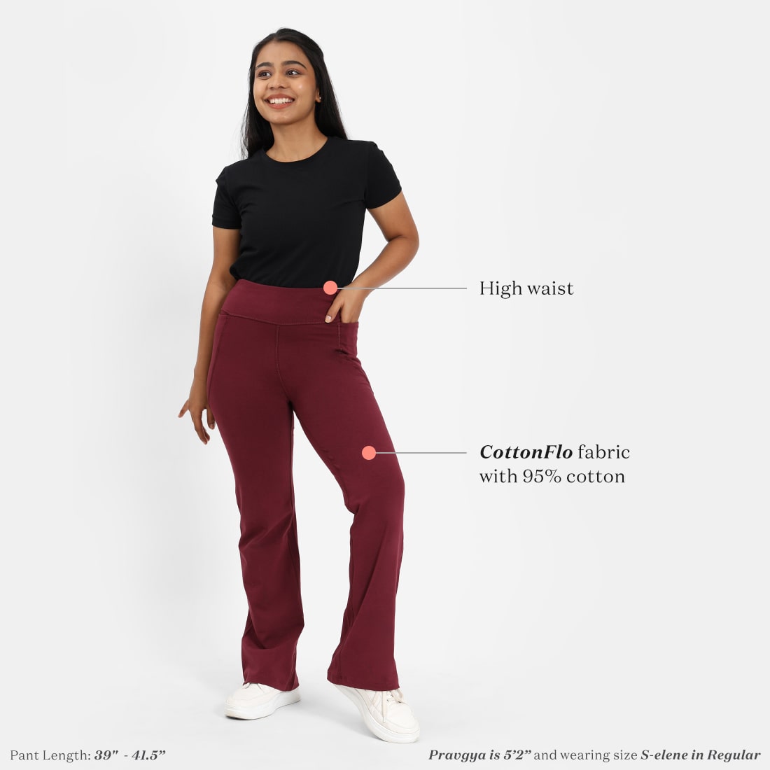 Groove-In Cotton Flare Pants Tall