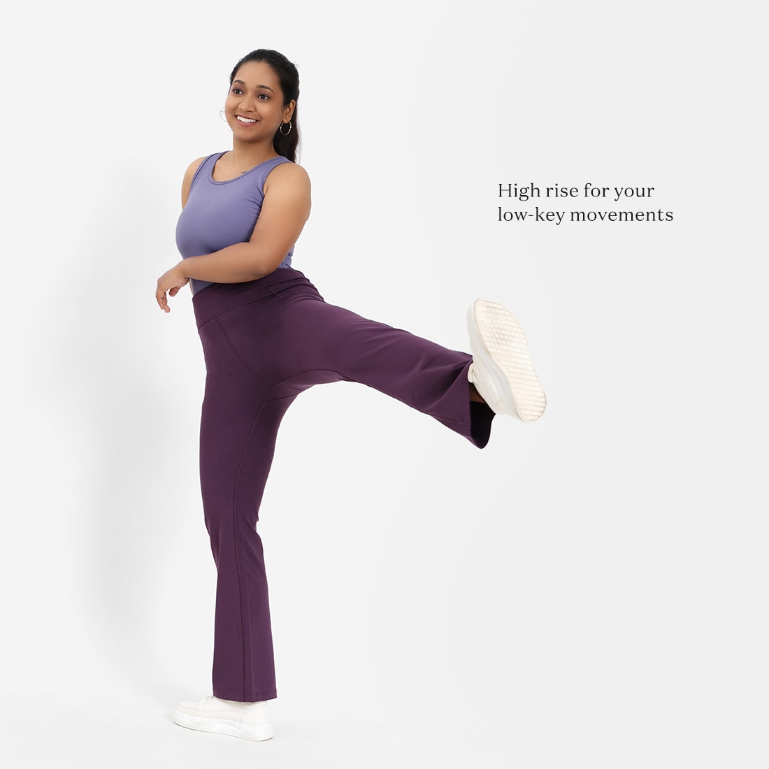 Groove-In Cotton Flare Pants Tall