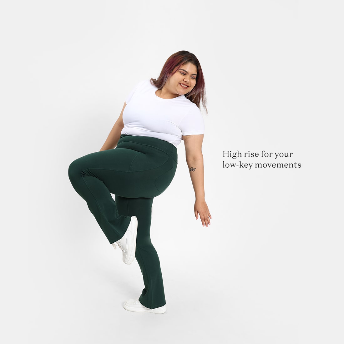 Groove-In Cotton Flare Pants Tall