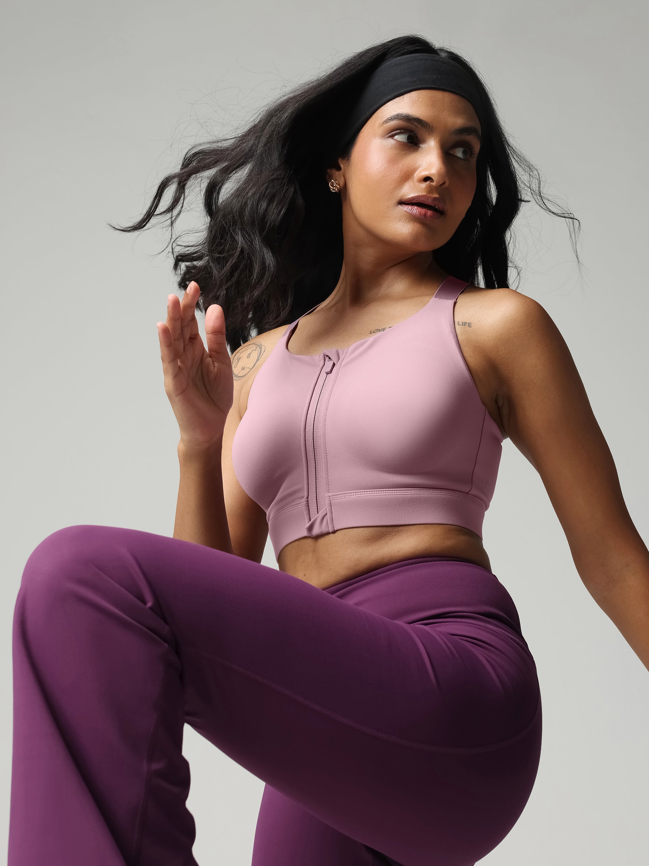 Zip-Up Sports Bra