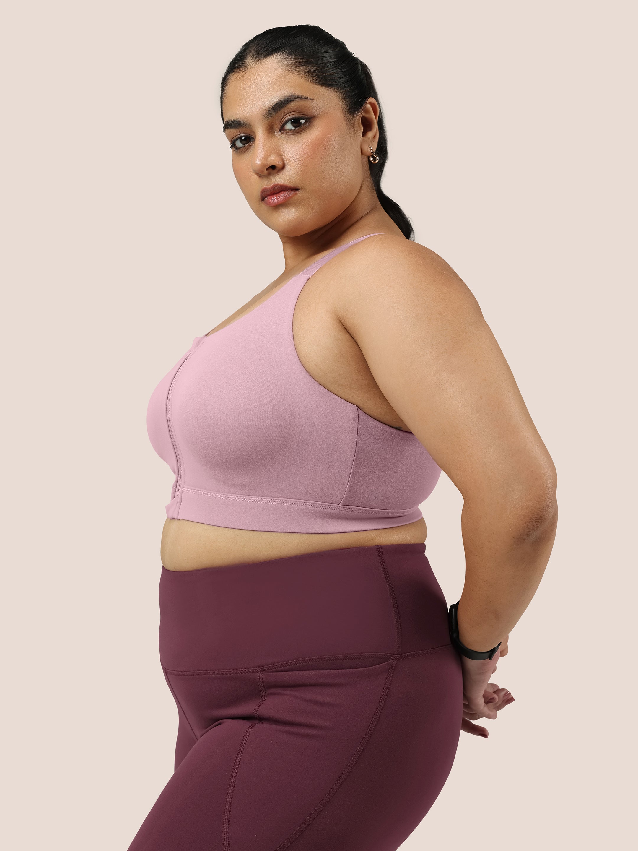 Zip-Up Sports Bra