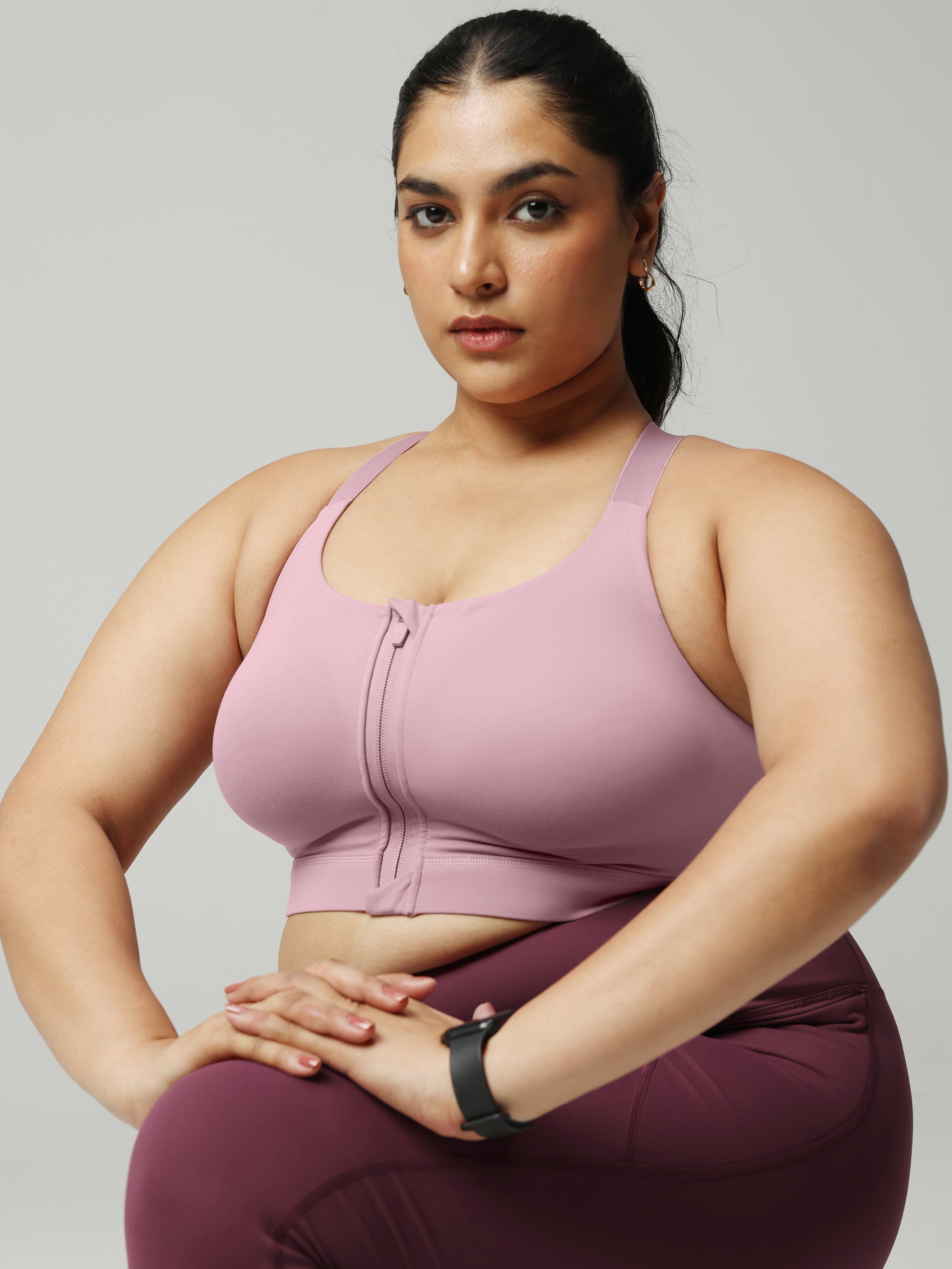 Zip-Up Sports Bra