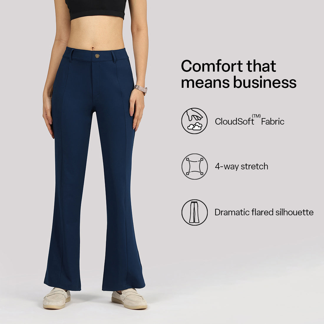 Ultimate Flared Tailored Trousers