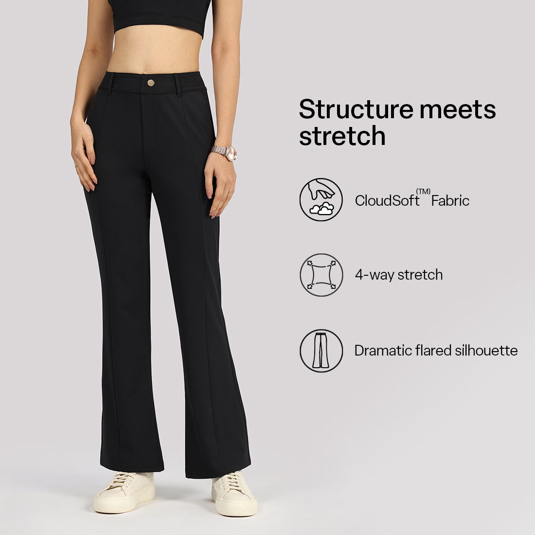 Ultimate Flared Tailored Trousers