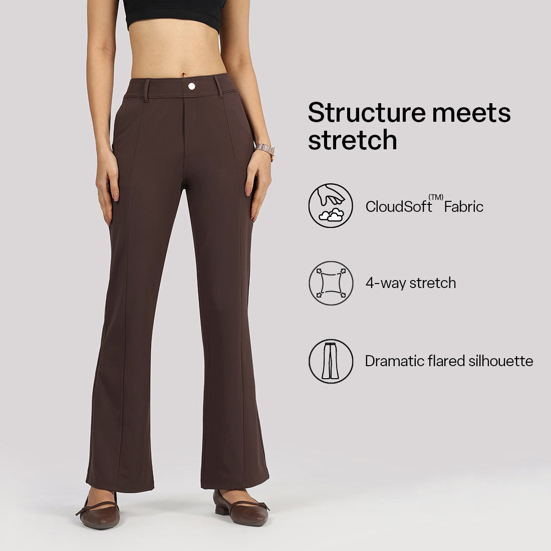 Ultimate Flared Tailored Trousers
