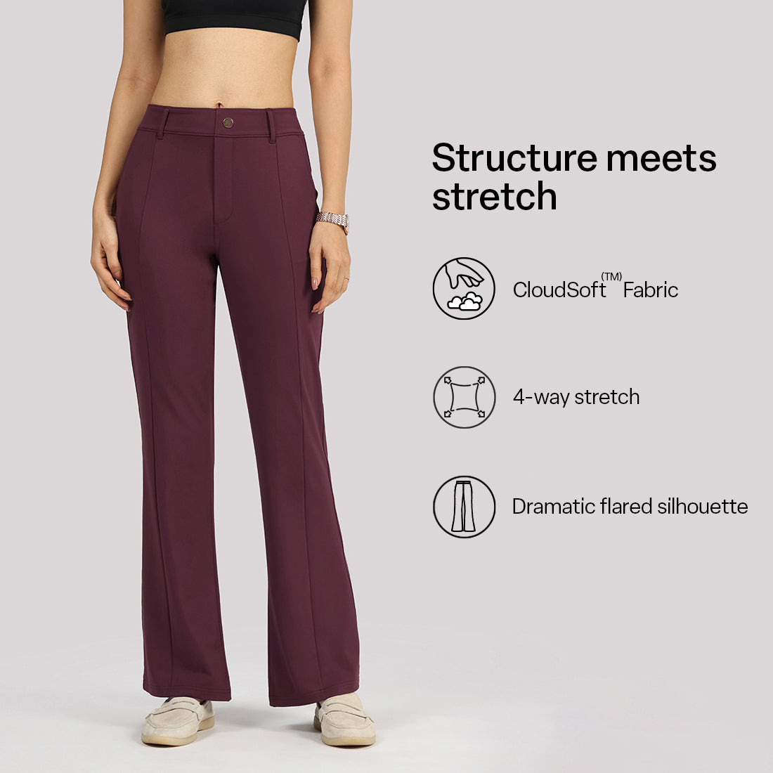 Ultimate Flared Tailored Trousers