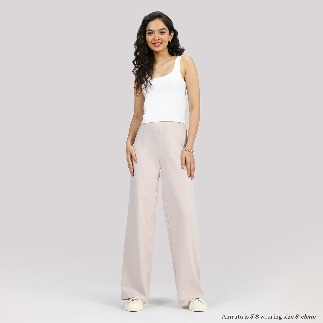 Work-To-Wine Twill Wide Dart Pants
