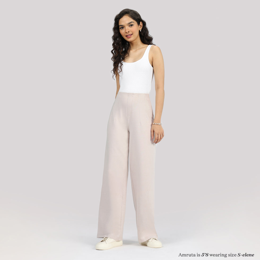Work-To-Wine Twill Wide Dart Pants