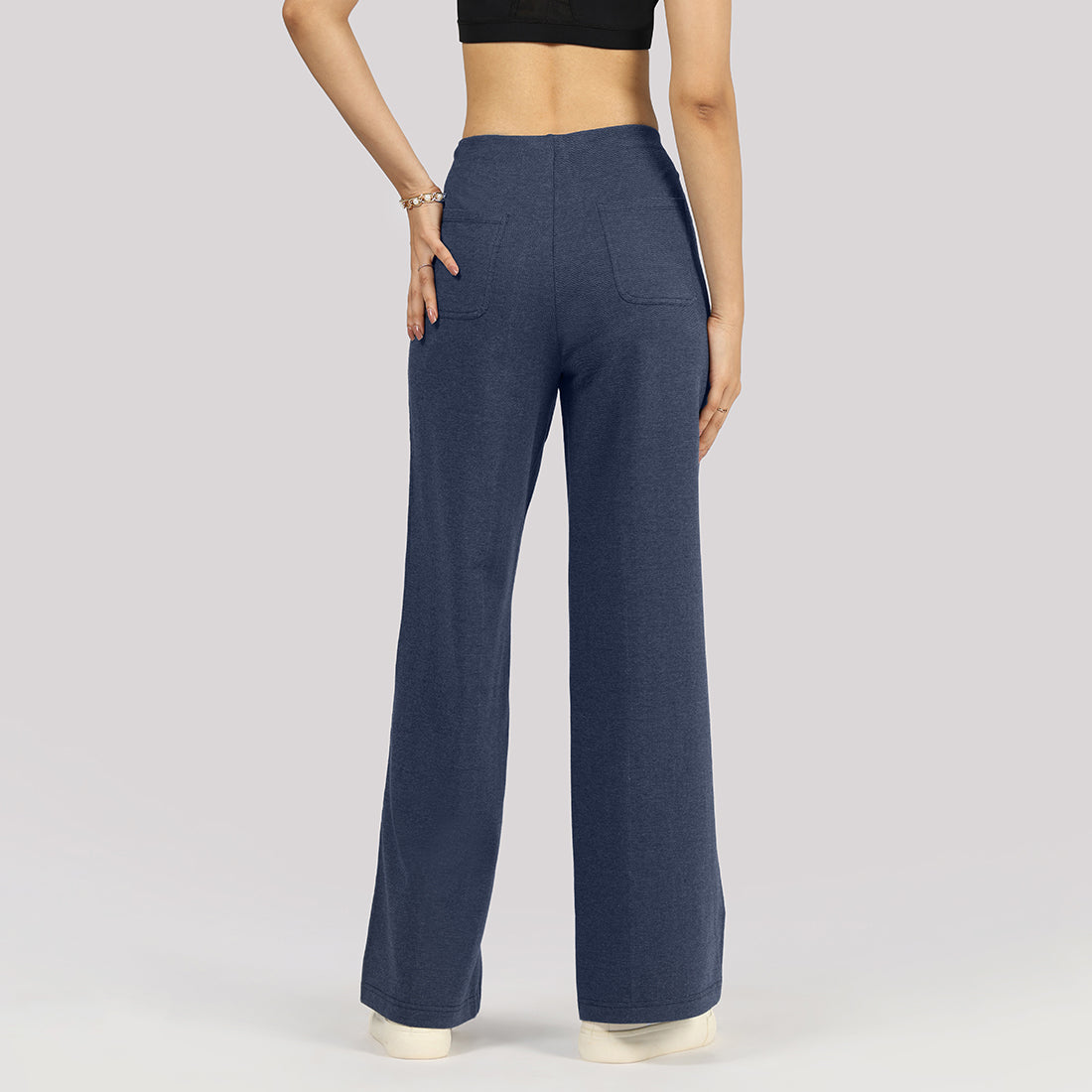 Work-To-Wine Twill Wide Dart Pants