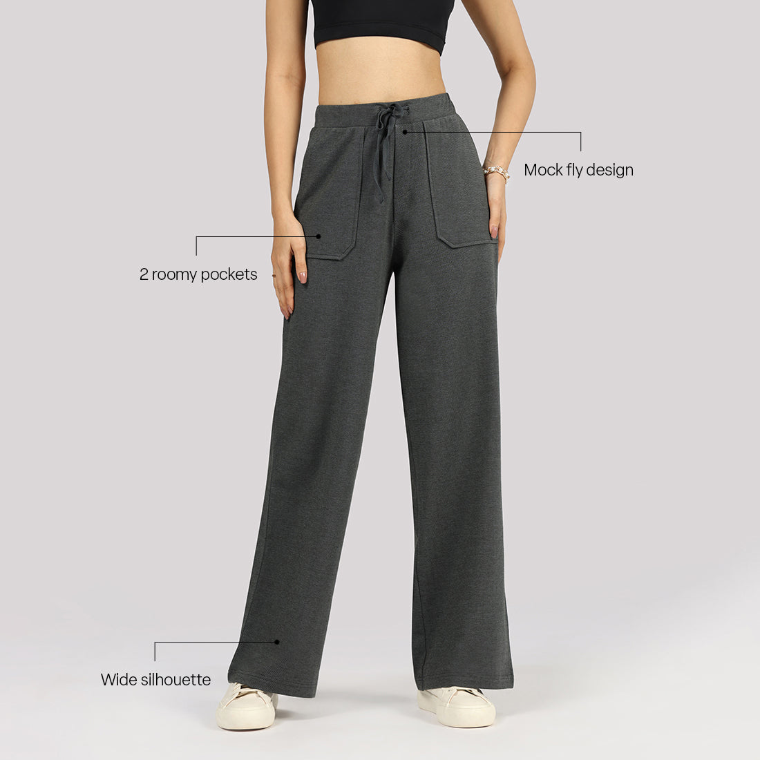 Work-To-Wine Twill Drawstring Pants