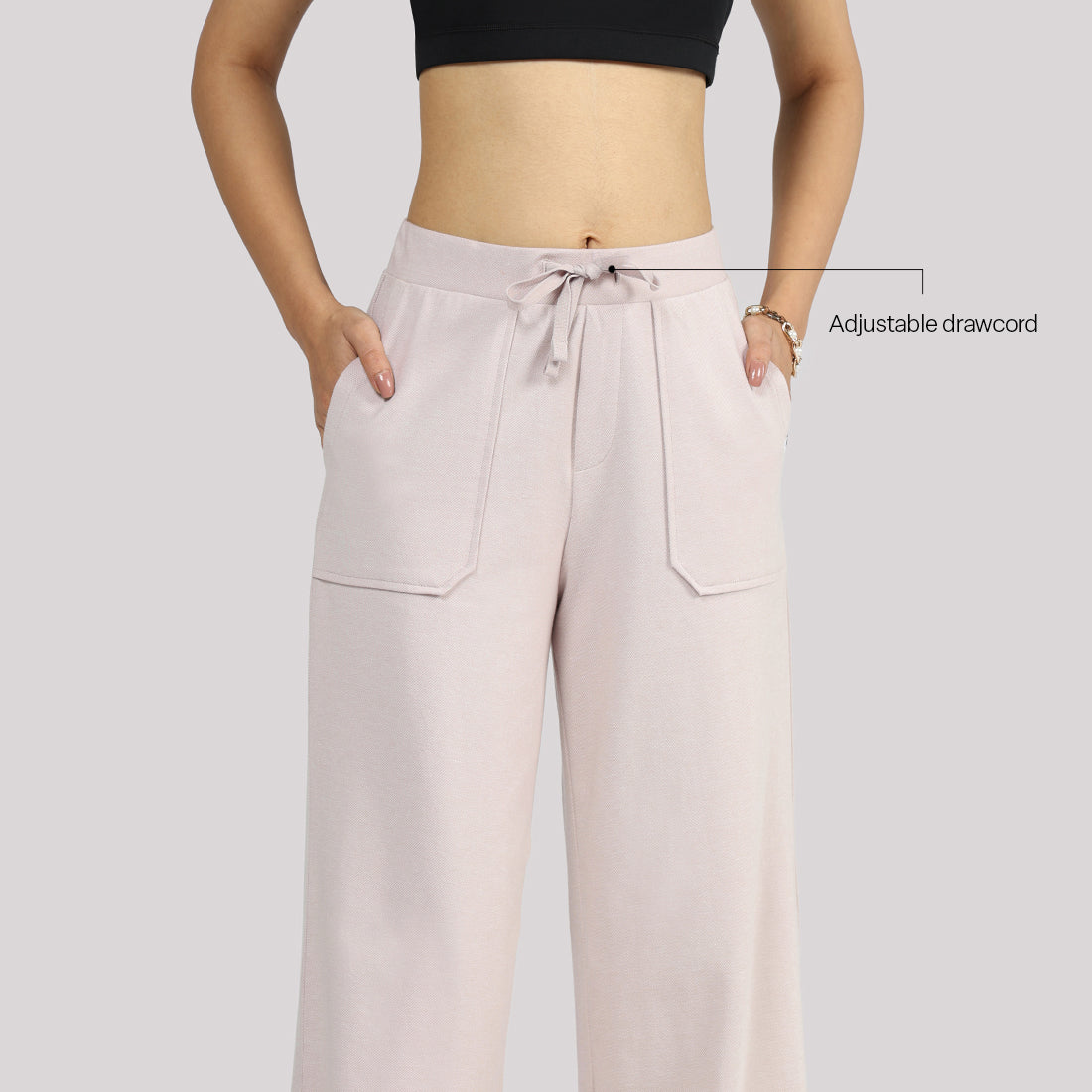 Work-To-Wine Twill Drawstring Pants