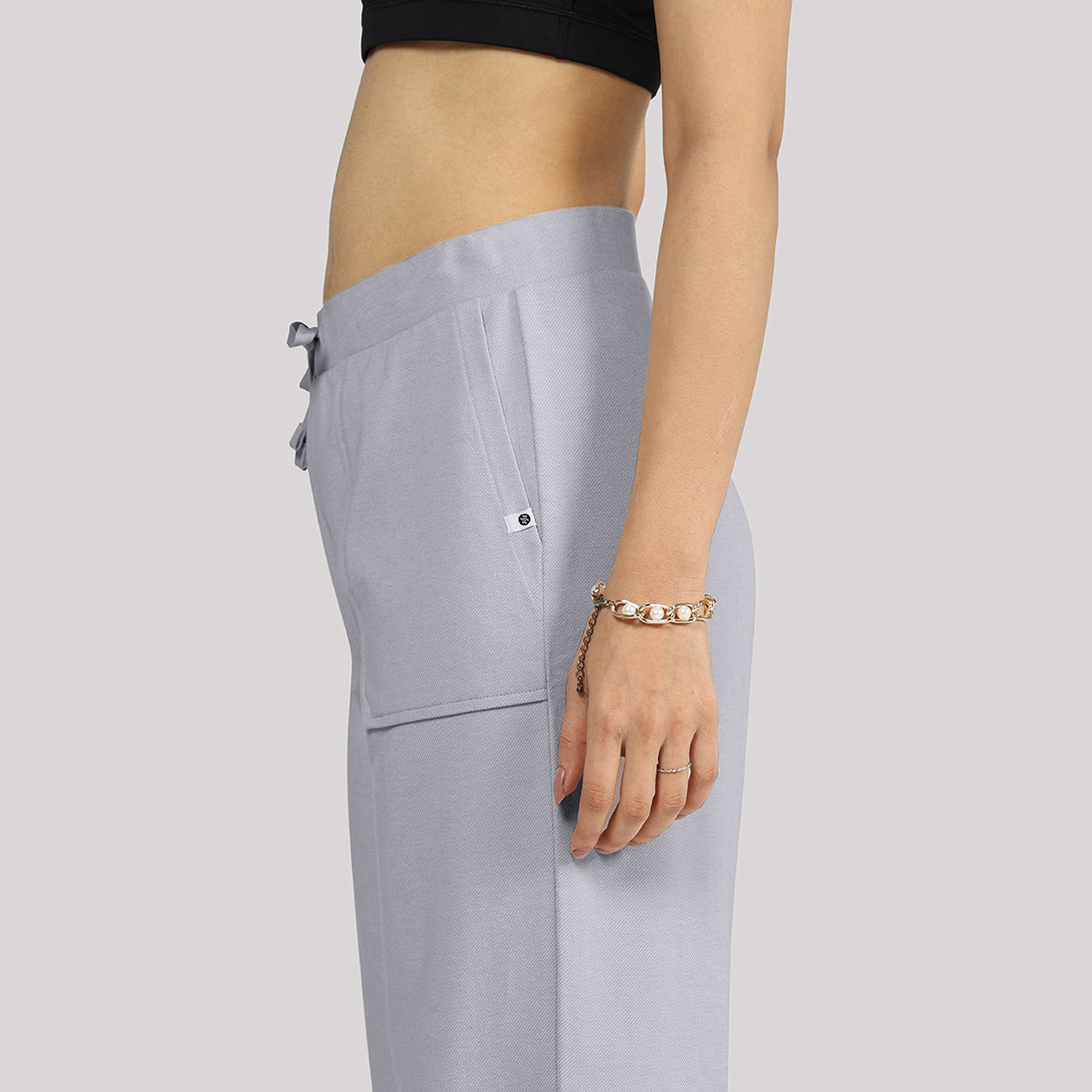 Work-To-Wine Twill Drawstring Pants