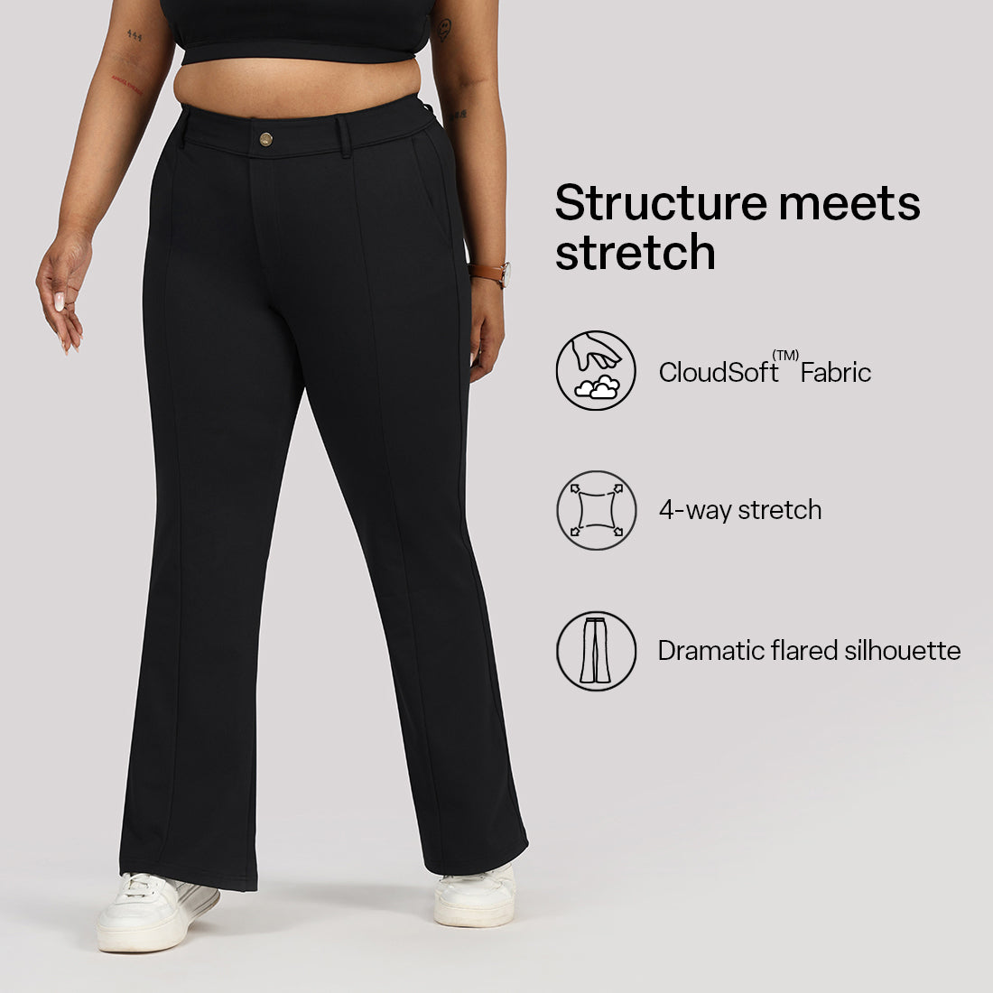 Ultimate Flared Tailored Trousers