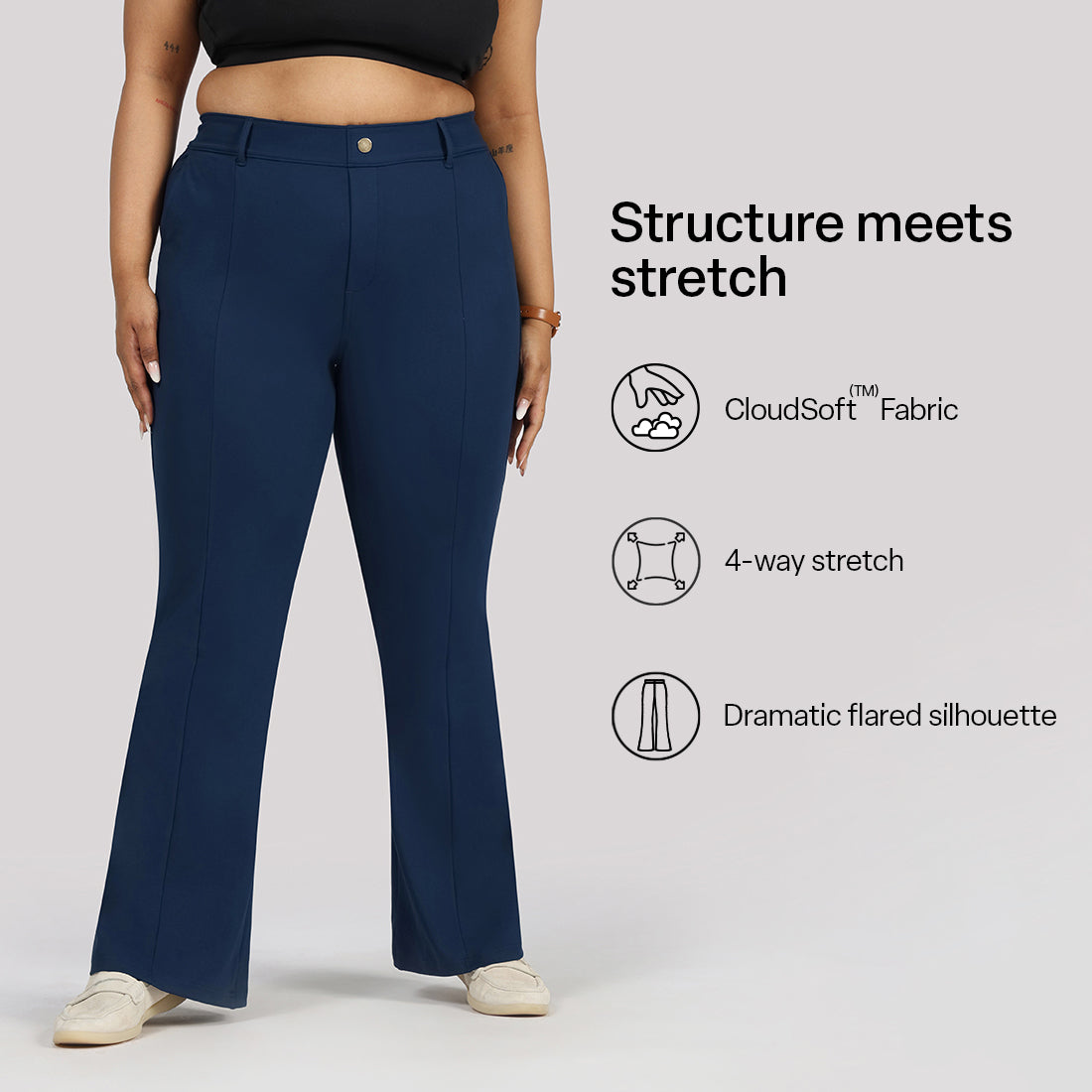 Ultimate Flared Tailored Trousers