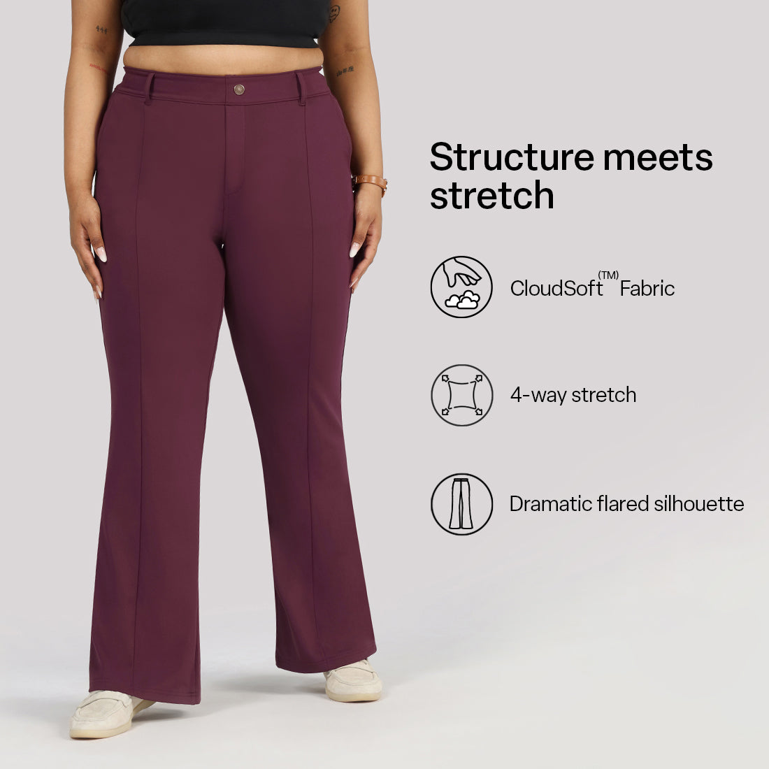 Ultimate Flared Tailored Trousers