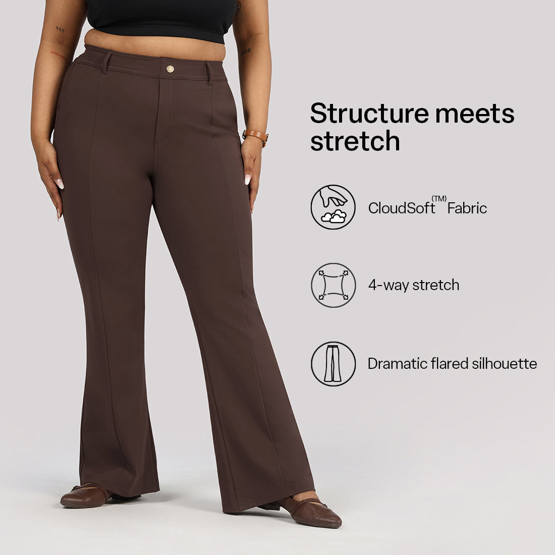 Ultimate Flared Tailored Trousers