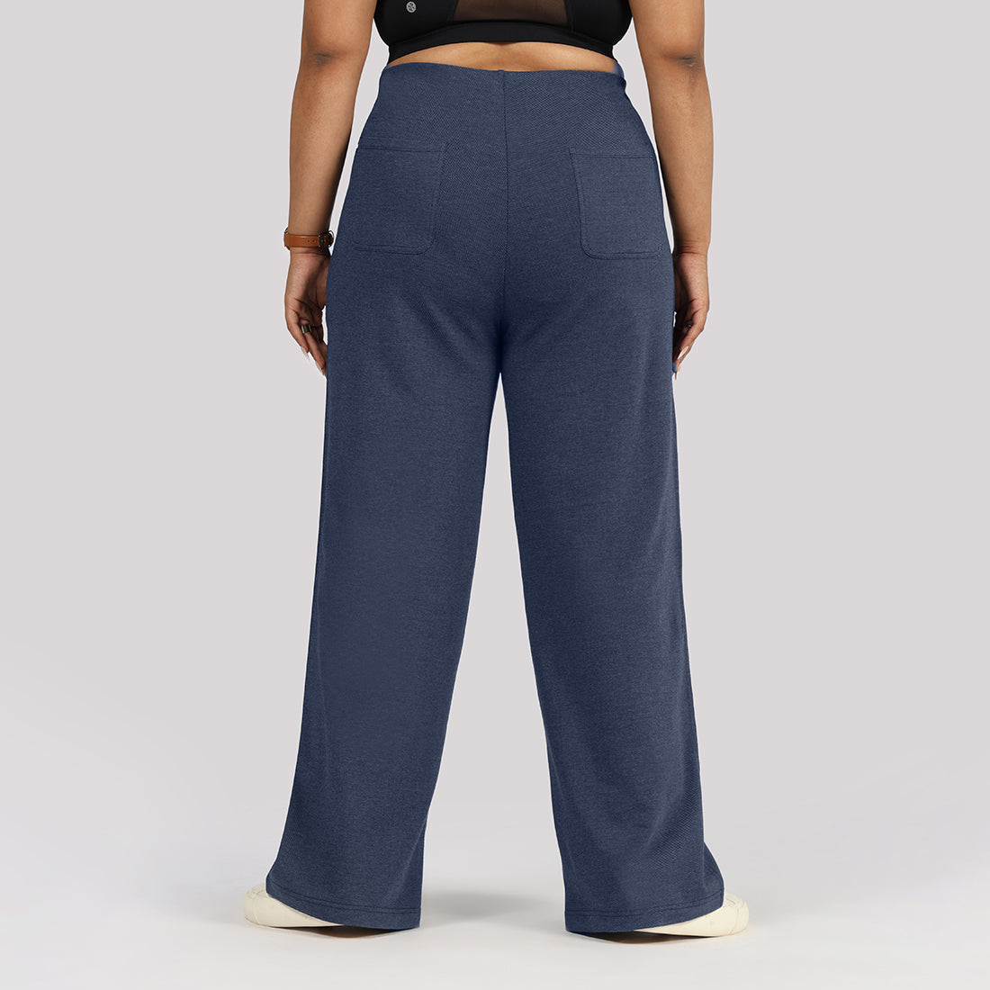 Work-To-Wine Twill Wide Dart Pants