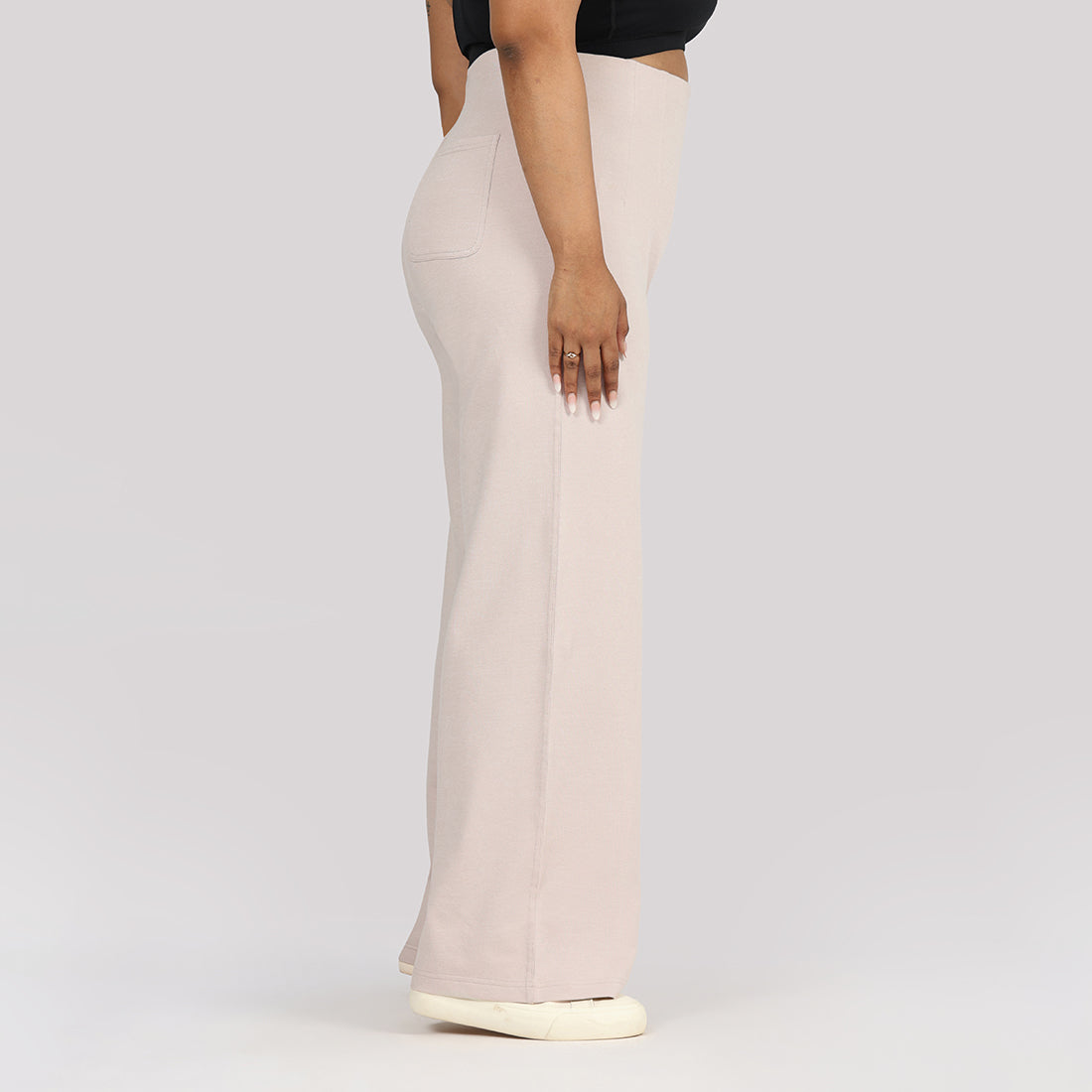 Work-To-Wine Twill Wide Dart Pants