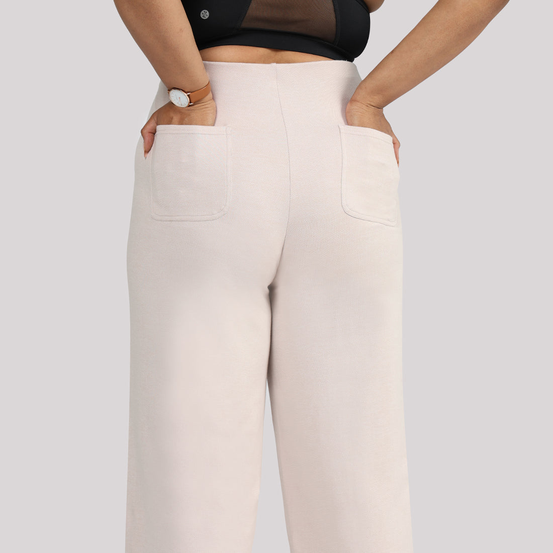 Work-To-Wine Twill Wide Dart Pants