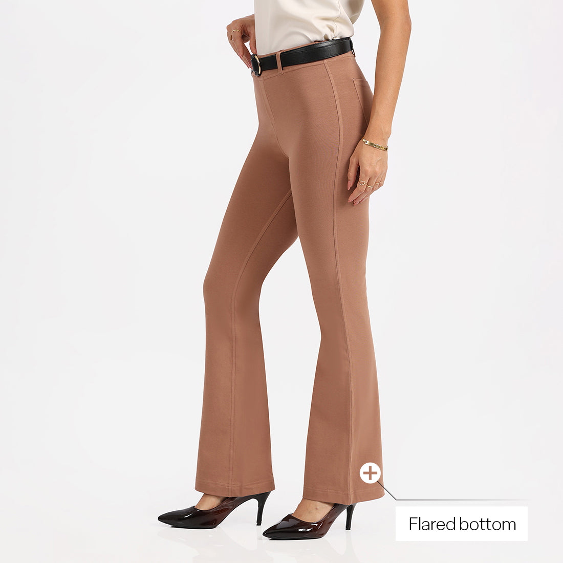 AM:PM Air Flare Trousers - Cotton Tall
