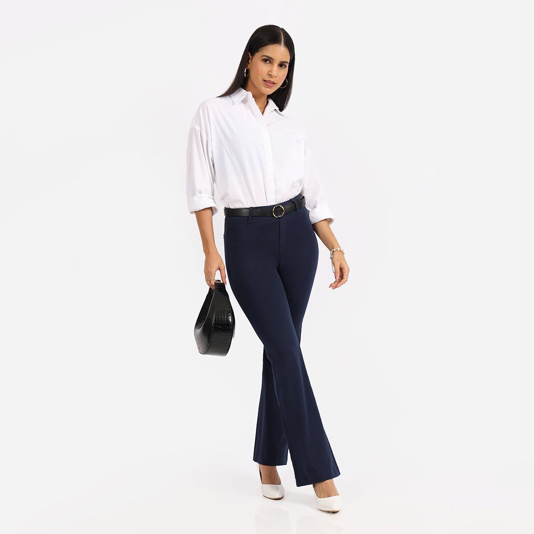 AM:PM Air Flare Trousers - Cotton Tall