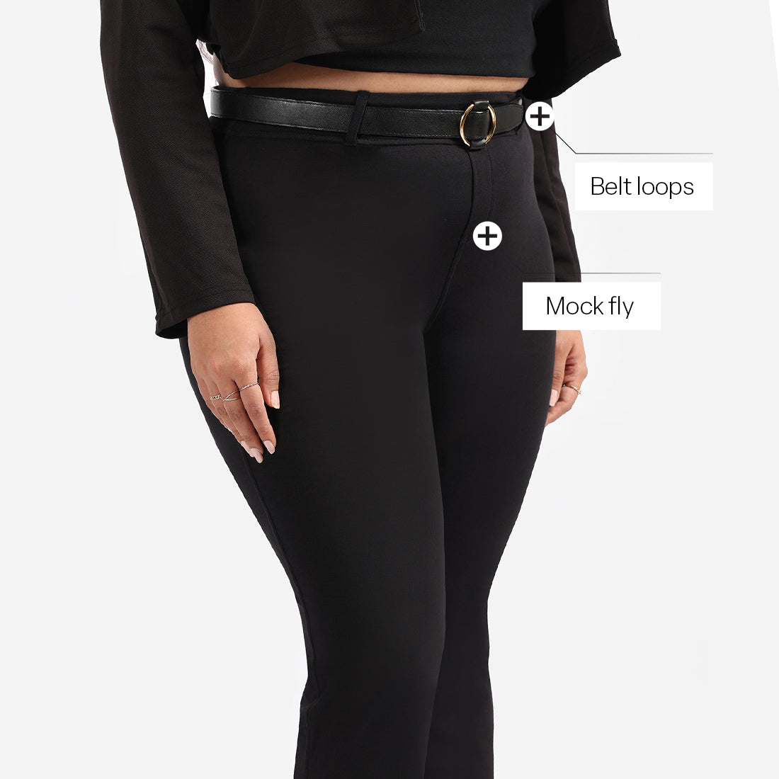 AM:PM Air Flare Trousers - Cotton Tall