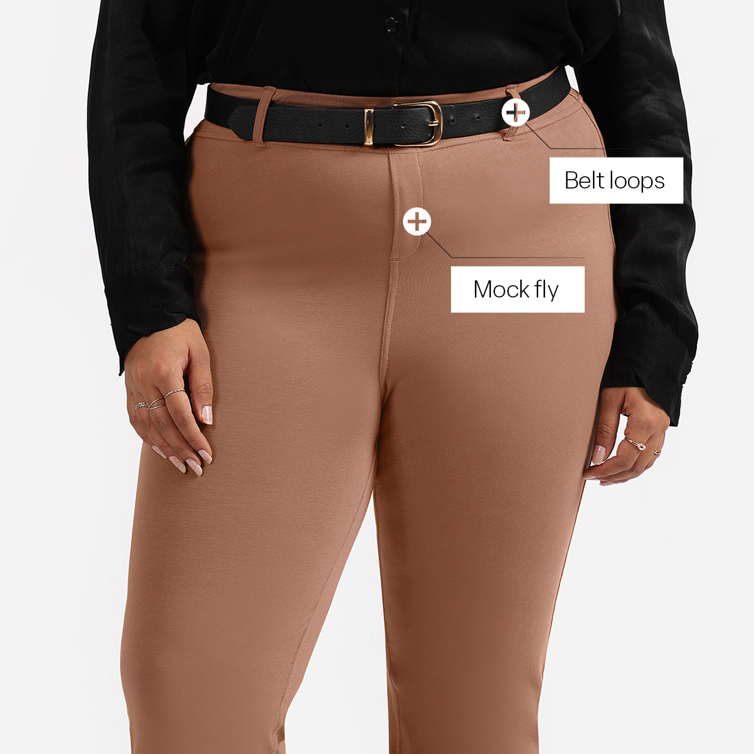 AM:PM Air Flare Trousers - Cotton Tall