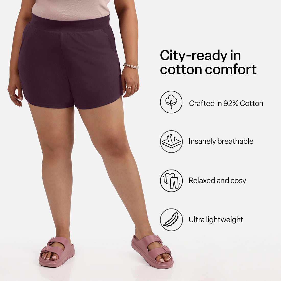 Groove-in Cotton Shorts