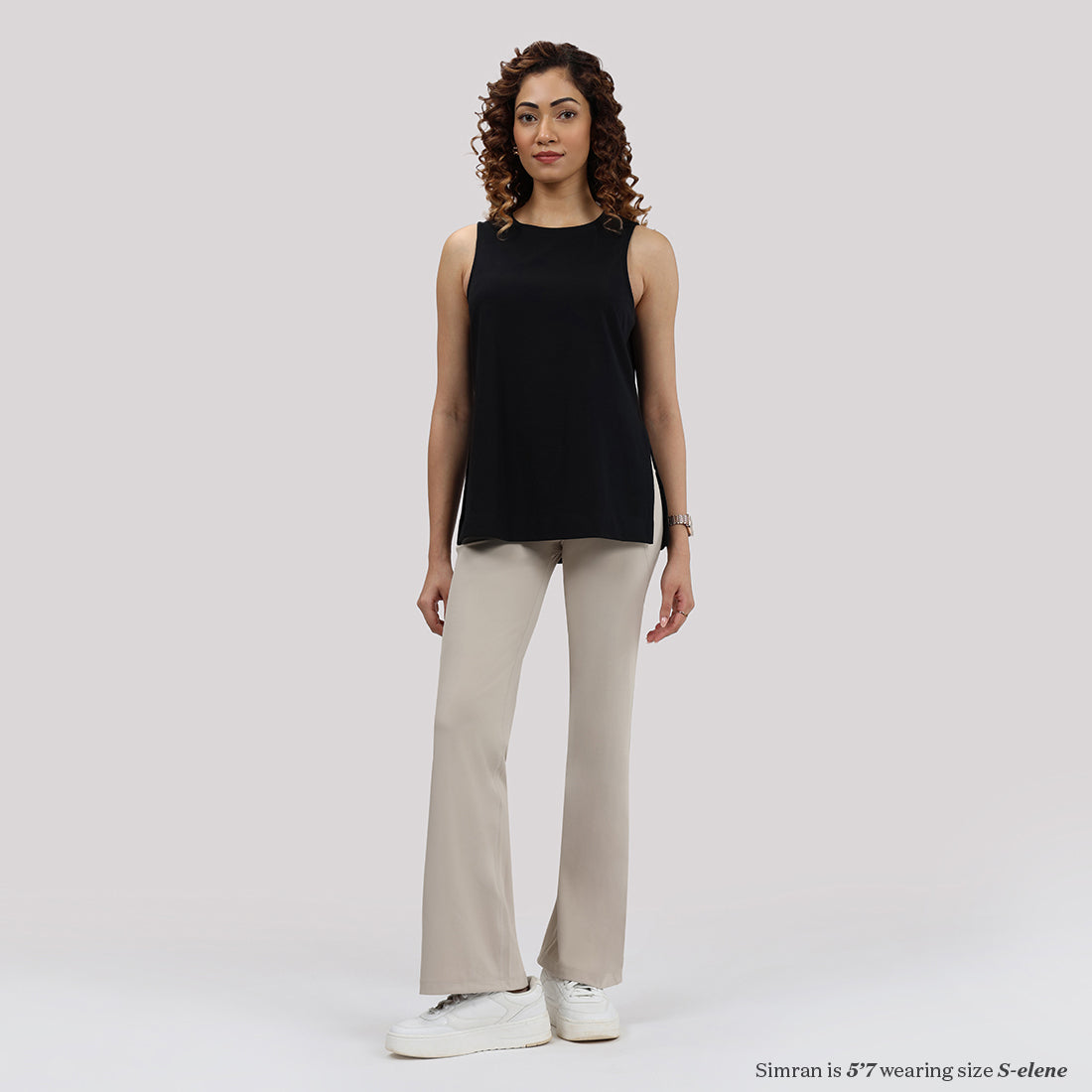 Last Tee Sleeveless Long Slit Top