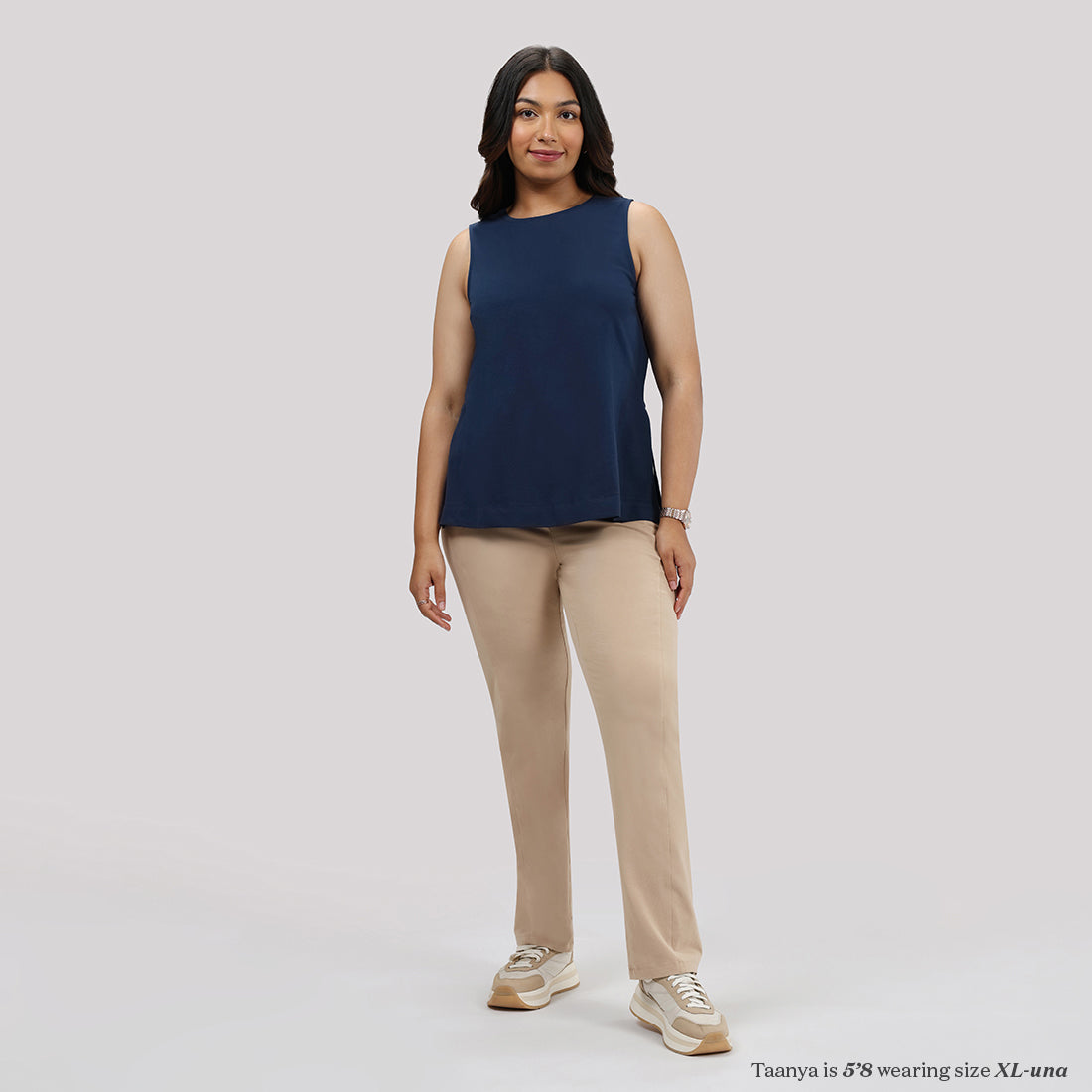 Last Tee Sleeveless Long Slit Top
