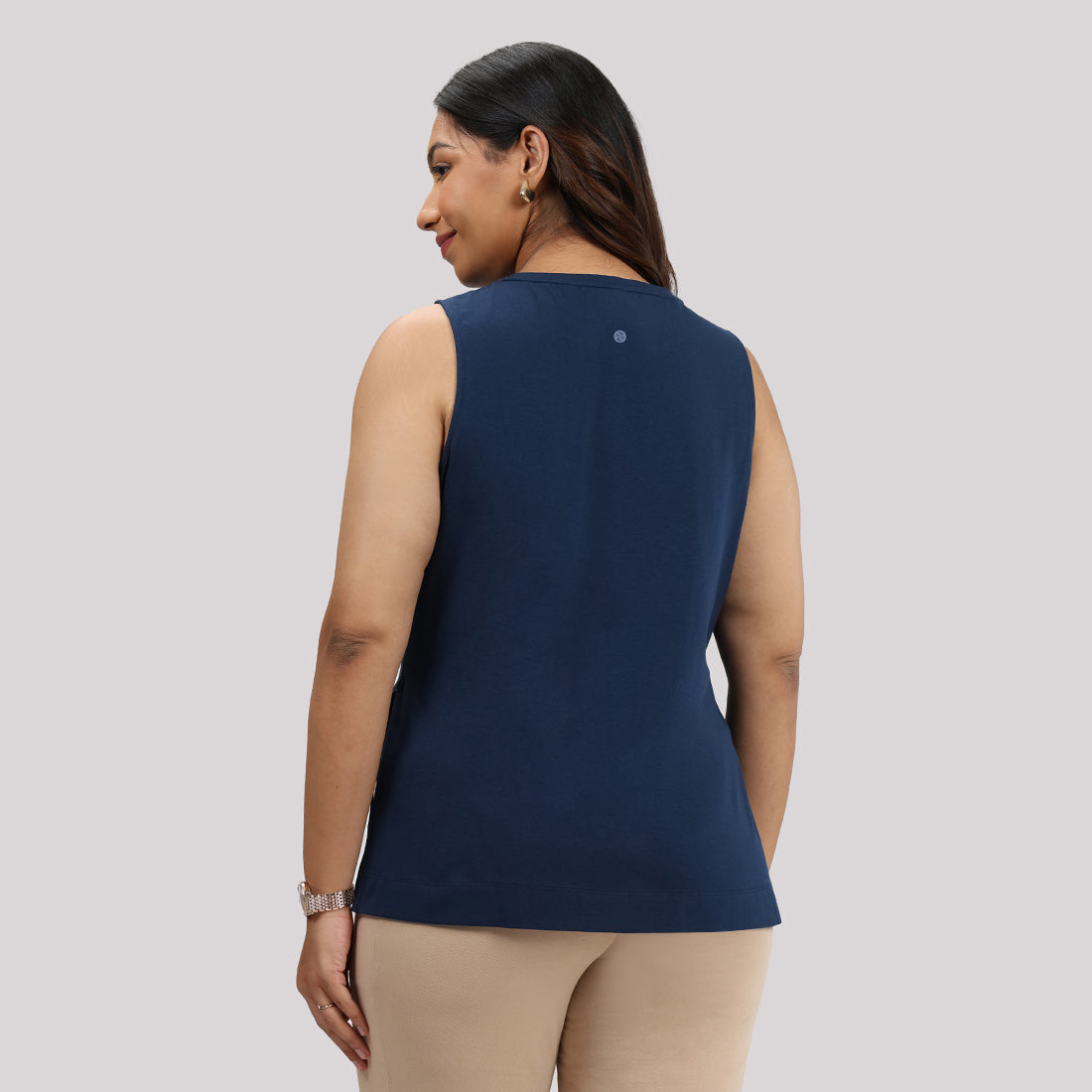 Last Tee Sleeveless Long Slit Top