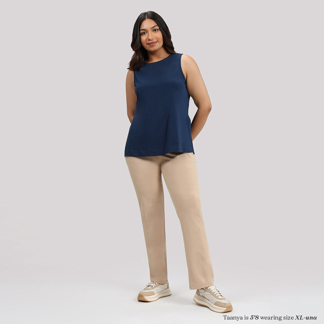 Last Tee Sleeveless Long Slit Top