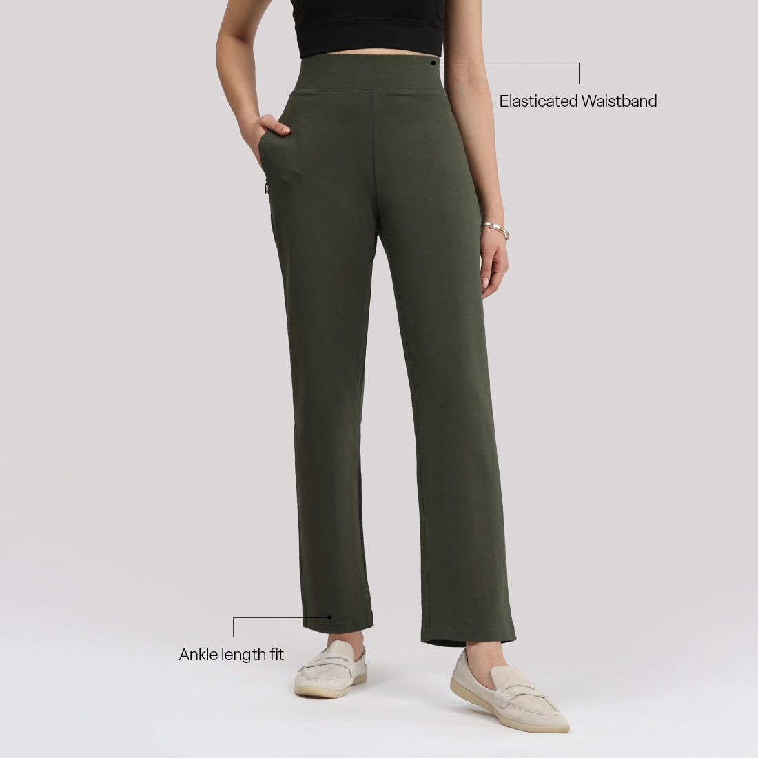 AM:PM Cotton Straight Pants