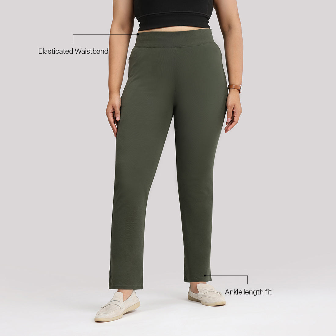 AM:PM Cotton Straight Pants