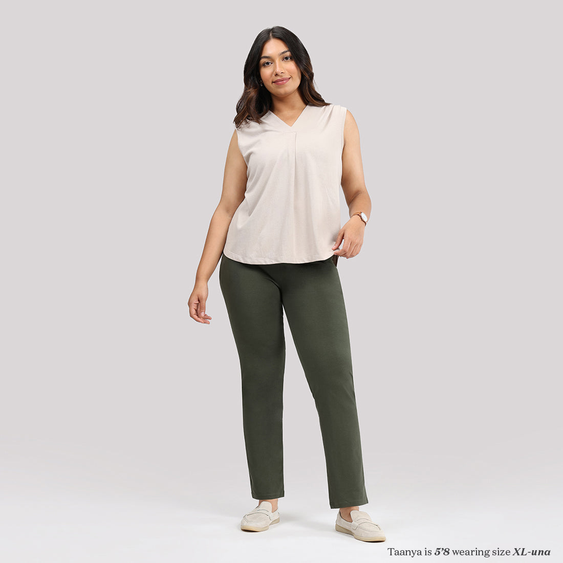 AM:PM Cotton Straight Pants