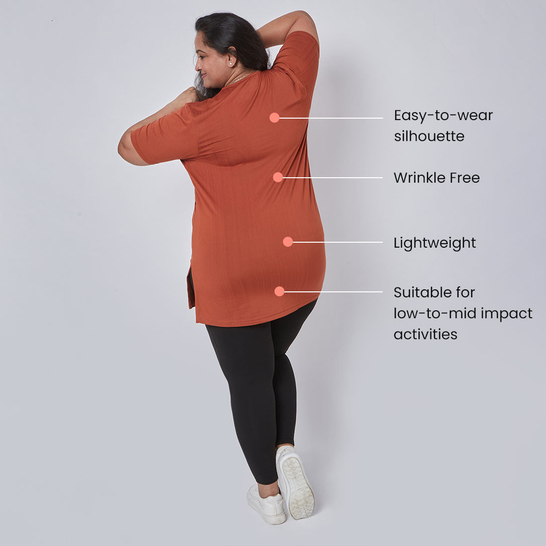 Long T-Shirts with Pockets for Women & Girls