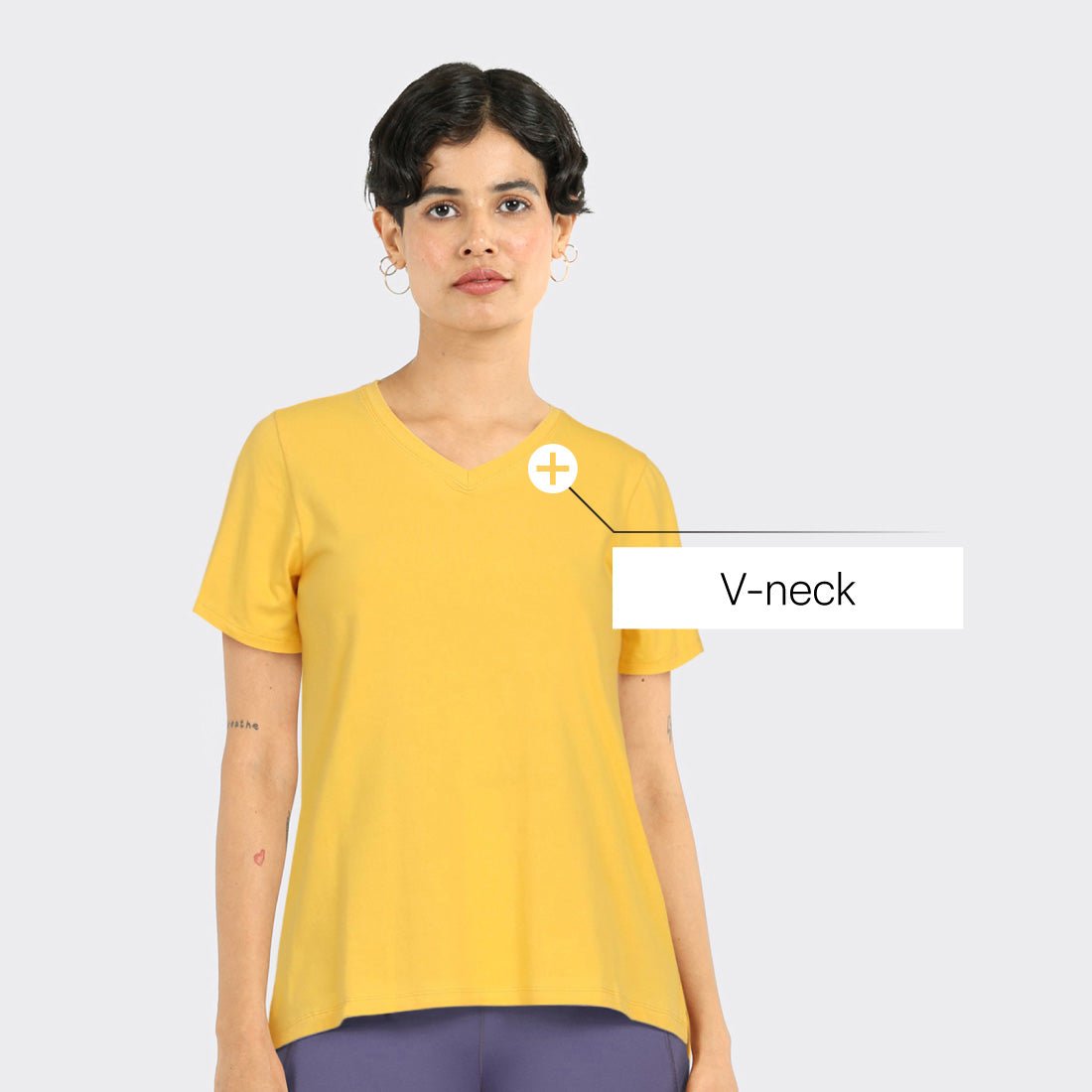 Last Tee - V Neck Half Sleeves - BlissClub